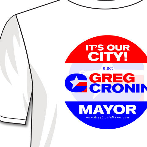 Close up of the Greg Cronin T-Shirt