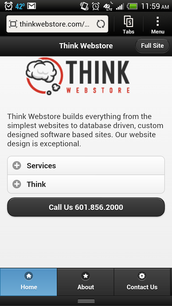 Mobile Optimized Site